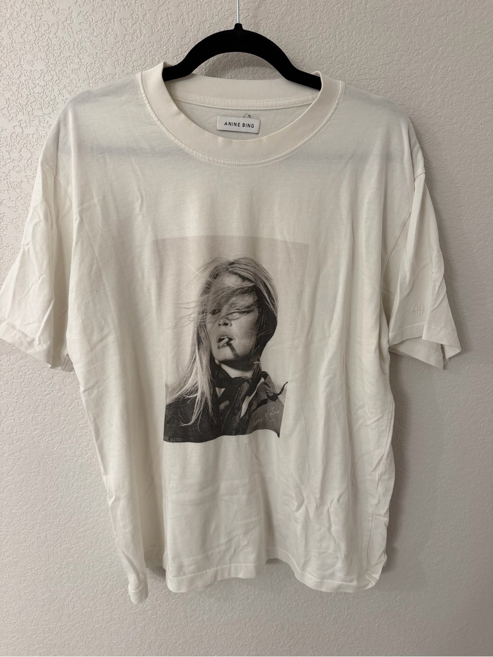Anine Bing White Ida Cotton Tee